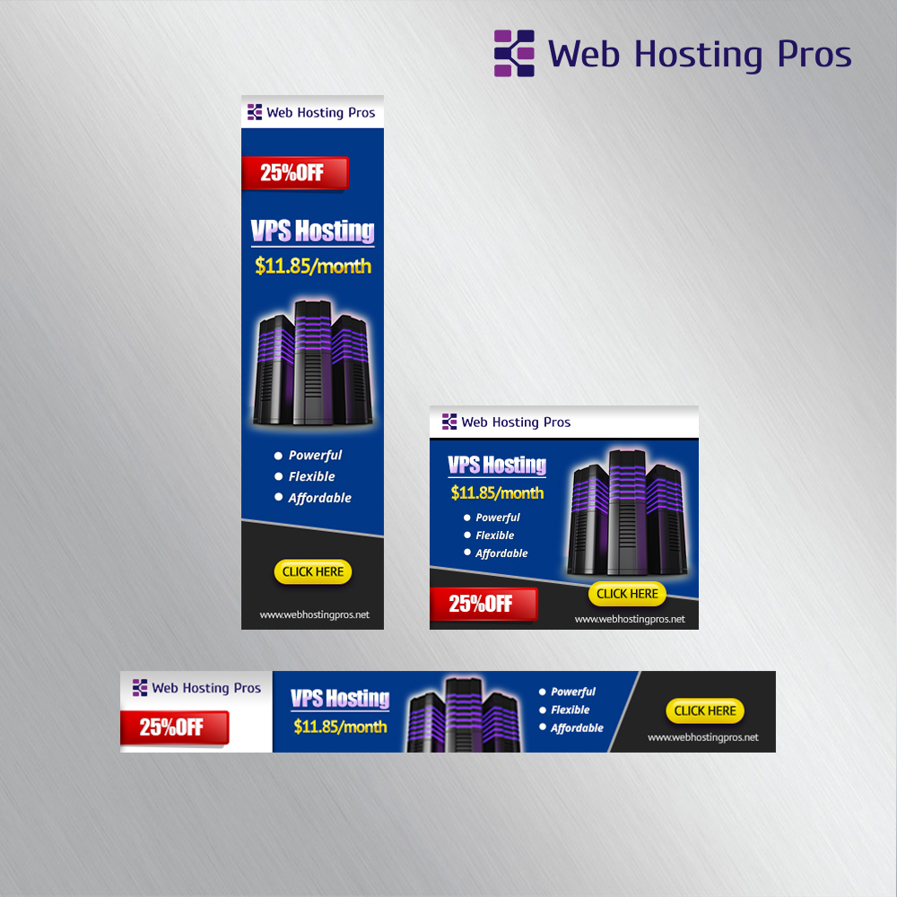 Banner Ad Design by cahkuli for Web Hosting Pros | Design #12928364