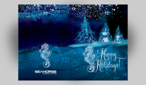 Holiday Card for Hydrographic Industry | Card Design by INGA DESIGN
