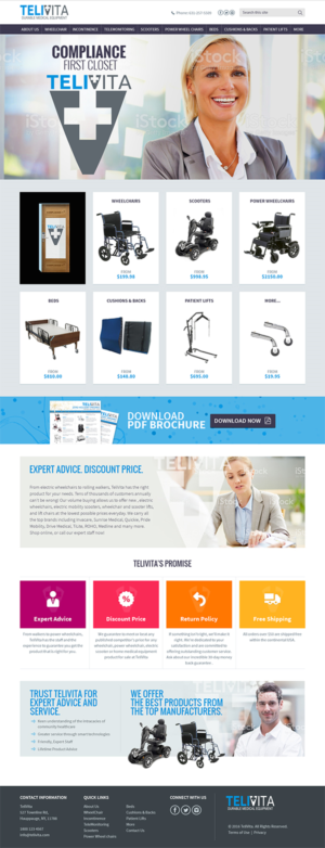Telivita Durable Medical Equipment Company | Web Design par RupalTechno