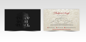 Indian Delhi Palace Business Card | Visitenkarten-Design von Pointless Pixels India