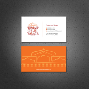 Indian Delhi Palace Business Card | Visitenkarten-Design von Dezero