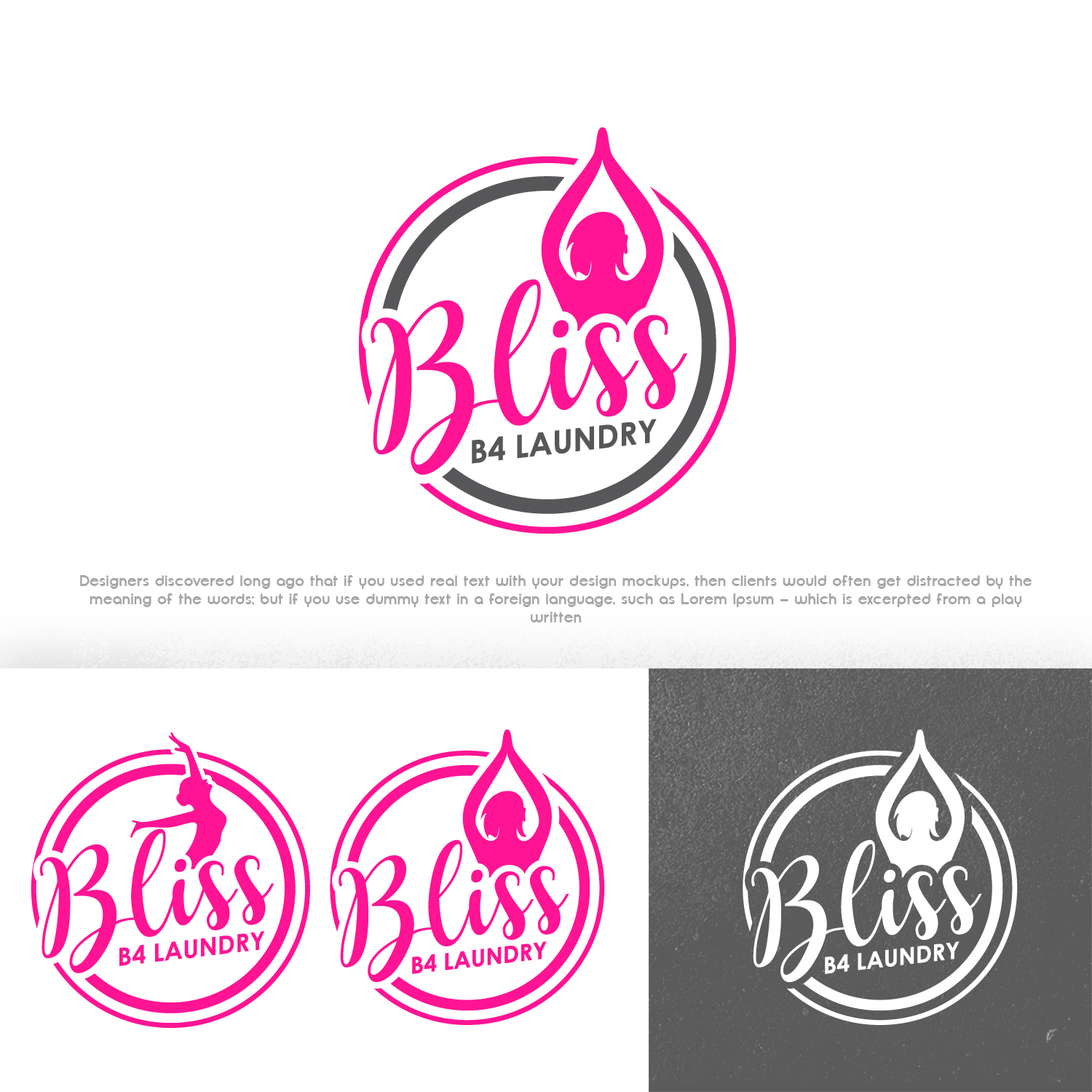 Logo Design by Akisaputra for Bliss B4 Laundry | Design: #12983386