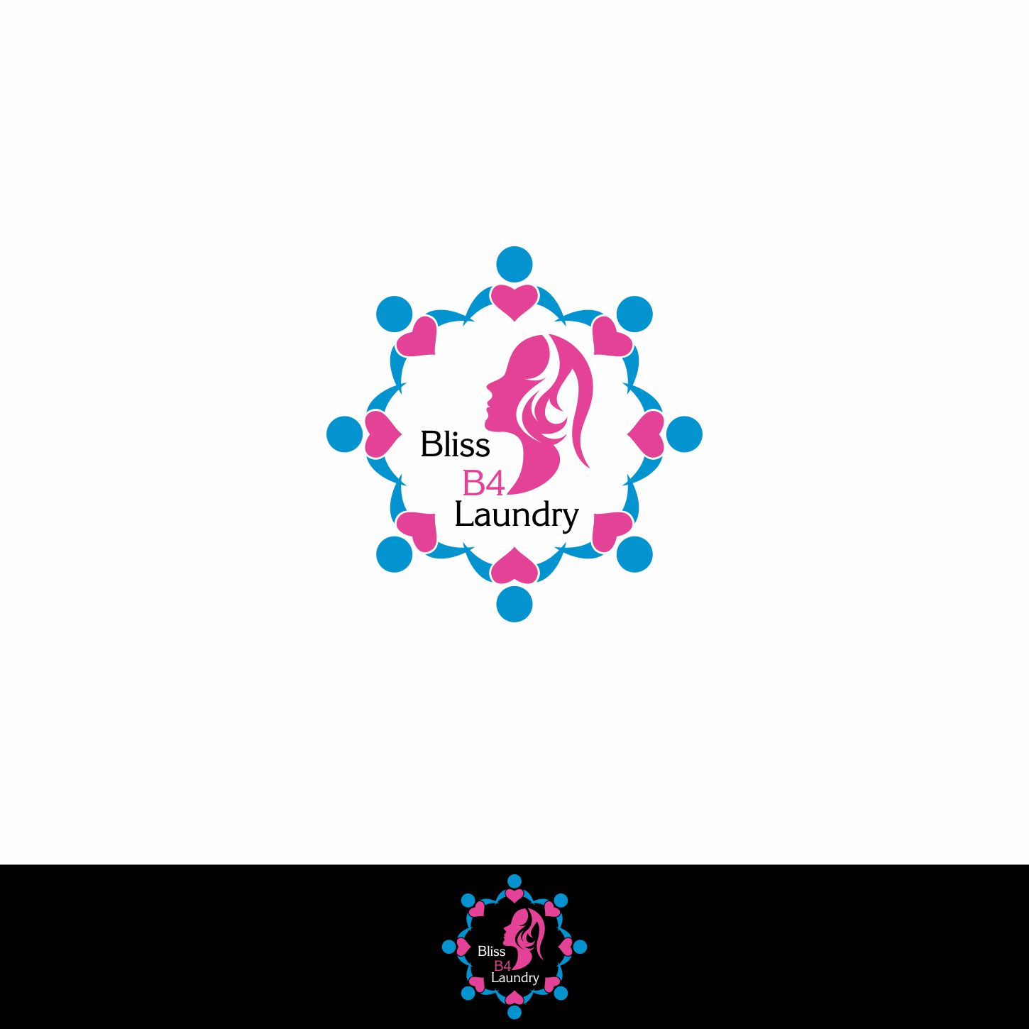 Logo Design by ev. for Bliss B4 Laundry | Design #12929397