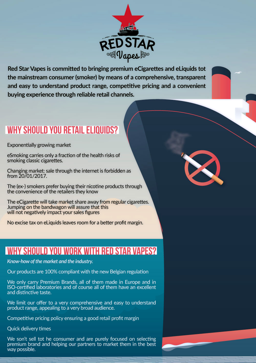 Print Design by boumlalali for Red Star Vapes | Design #12886148