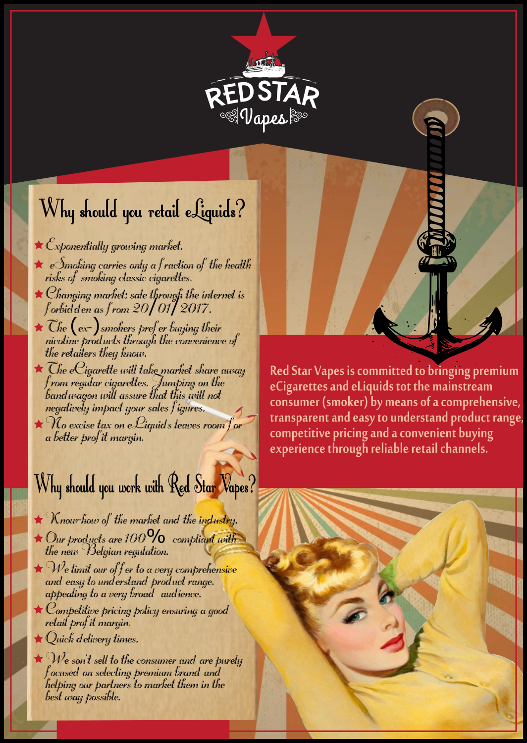 Diseño de Impresos por ankitagraphics para Red Star Vapes | Diseño #12895843