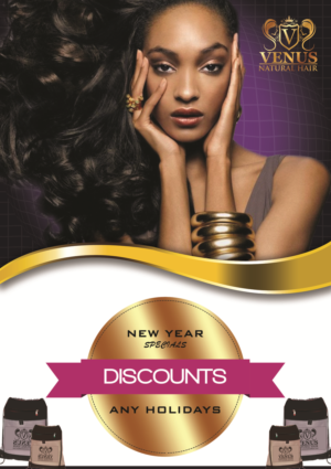 Flyer Design by Jyotsna for Venus Natural Hair | Design: #12914605