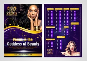 Flyer Design by debdesign for Venus Natural Hair | Design: #12926598