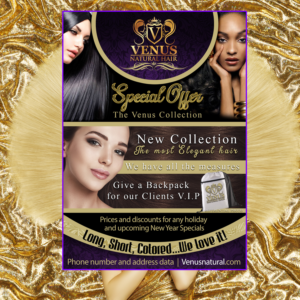 Flyer Design by ANDINA GRAPHIC DEVELOPMENTS for Venus Natural Hair | Design: #12917502