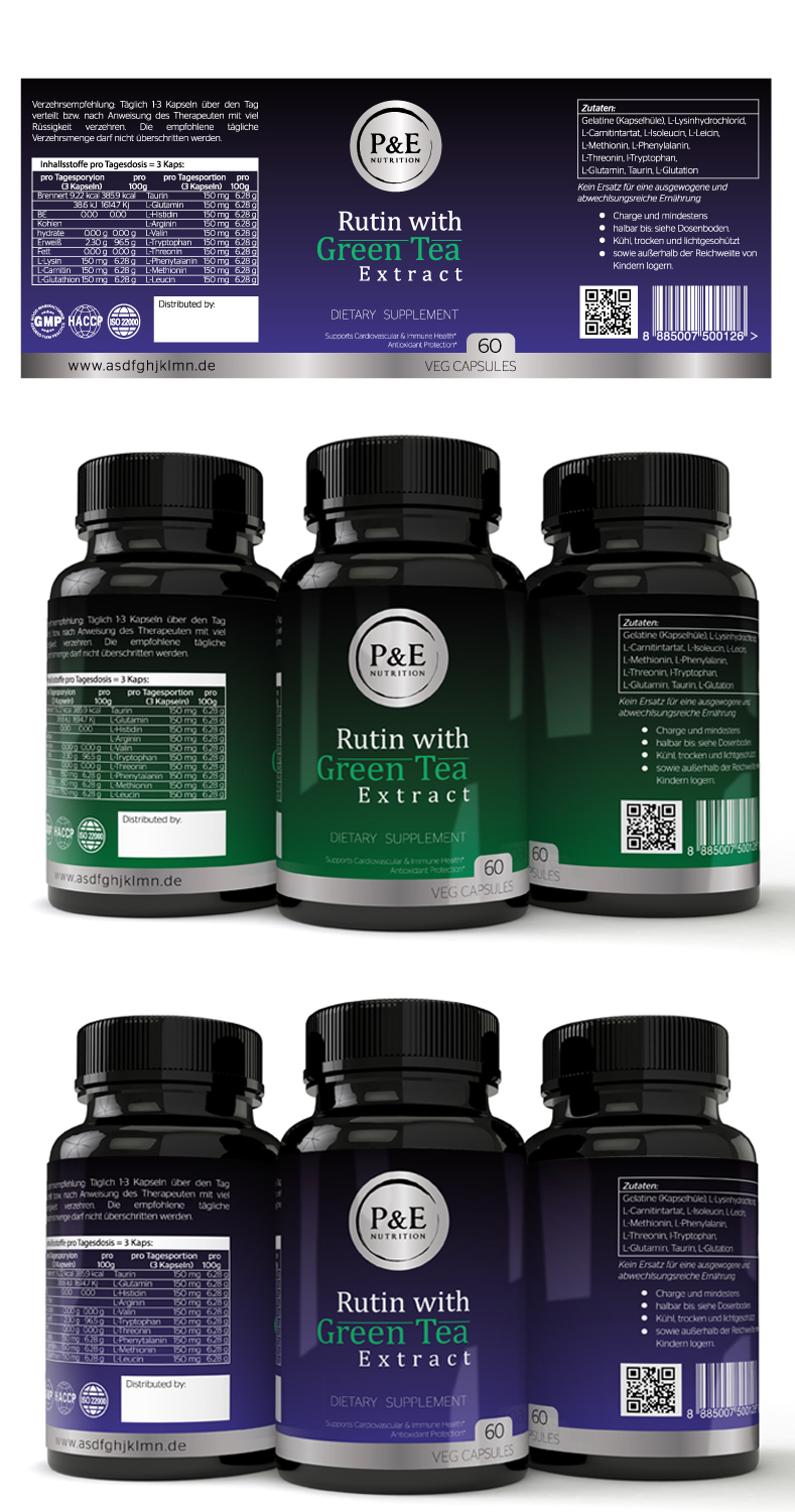 Packaging Design by Shark1 for P&E Nutrition | Design #13030081