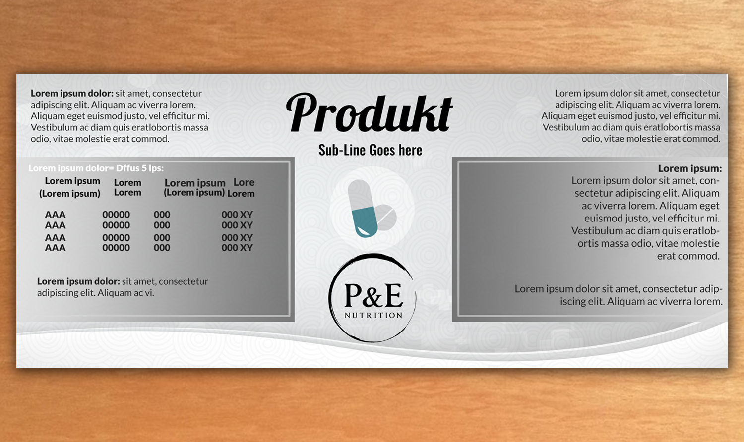 Packaging Design by SAI DESIGNS for P&E Nutrition | Design #13010686
