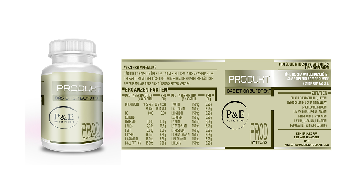 Verpackungs-Design von Chromax8 für P&E Nutrition | Design #12997692