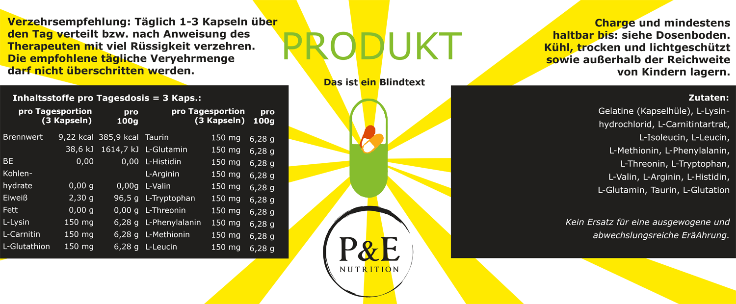 Design Emballage par IAmMichael pour P&E Nutrition | Design #12955902