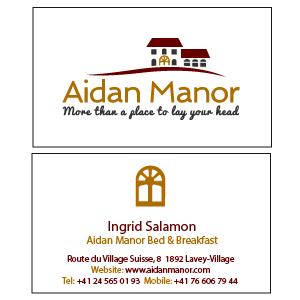 Logo-Design von Thomasdesign für Aidan Manor Bed and Breakfast | Design #13381319