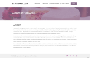 Web Design by pb for BatchBaker.com | Design: #12893989