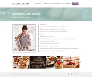 Web Design by pb for BatchBaker.com | Design: #12893990