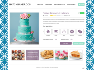 Web Design by pb for BatchBaker.com | Design: #12893996
