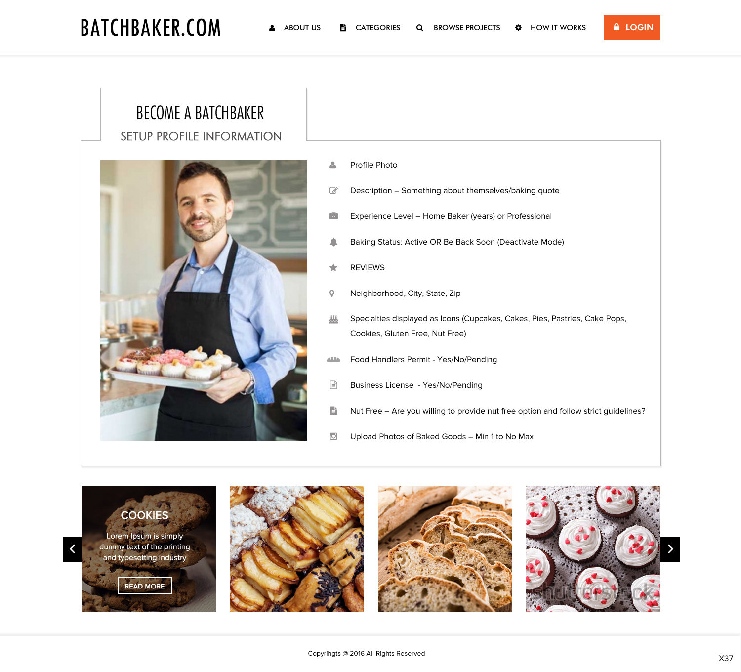 Web-Design von pb für BatchBaker.com | Design #12894004
