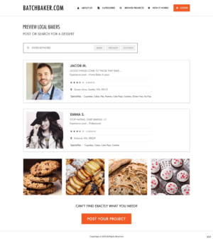 Web Design by pb for BatchBaker.com | Design: #12894006