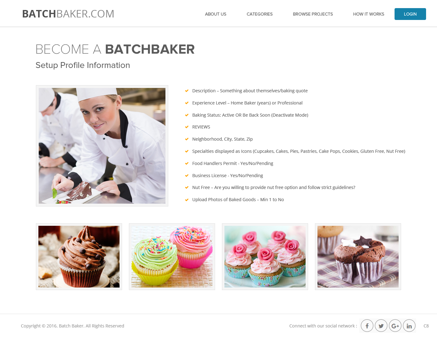 Web-Design von pb für BatchBaker.com | Design #12894015