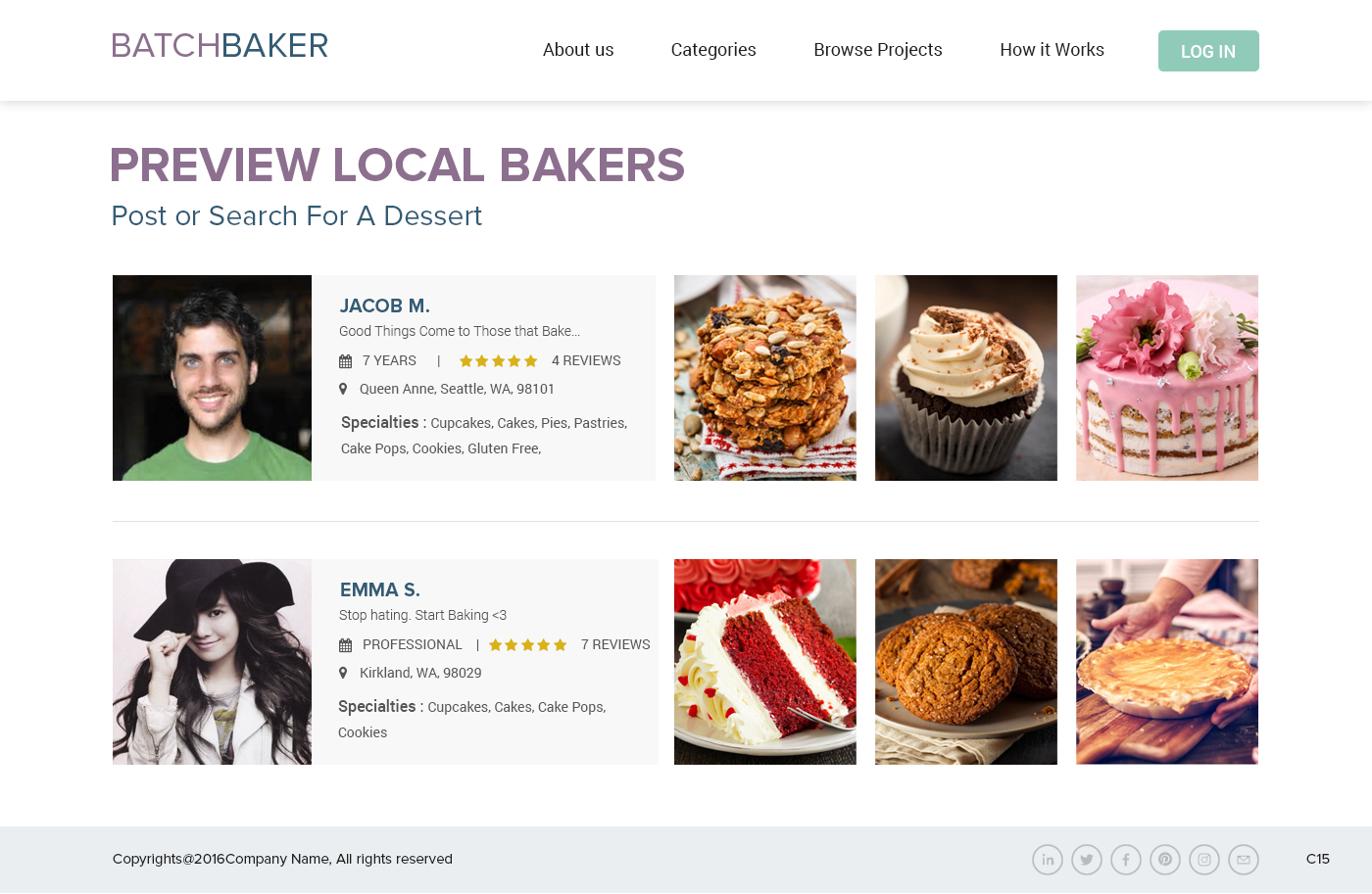 Web-Design von pb für BatchBaker.com | Design #12895126