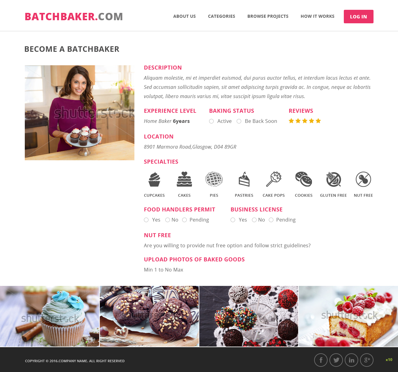 Web Design by pb for BatchBaker.com | Design #12895131