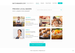 Web Design by pb for BatchBaker.com | Design: #12914223