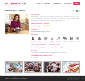 Web Design by pb for BatchBaker.com | Design: #12971488