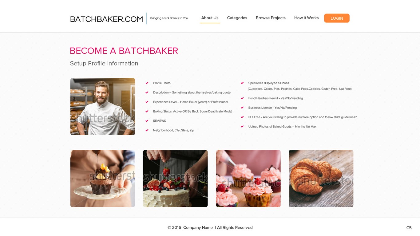 Web-Design von pb für BatchBaker.com | Design #13799917