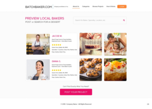 Web Design by pb for BatchBaker.com | Design: #13799918