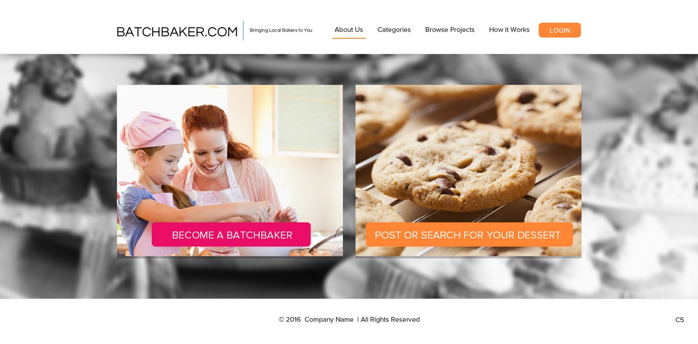 Web Design by pb for BatchBaker.com | Design #13799919
