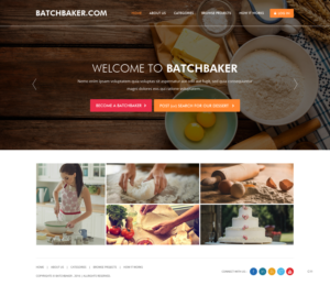 Web Design by pb for BatchBaker.com | Design: #13799920
