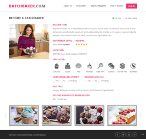 Web Design by pb for BatchBaker.com | Design: #13799921