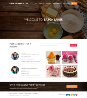 Web Design by pb for BatchBaker.com | Design: #13799923
