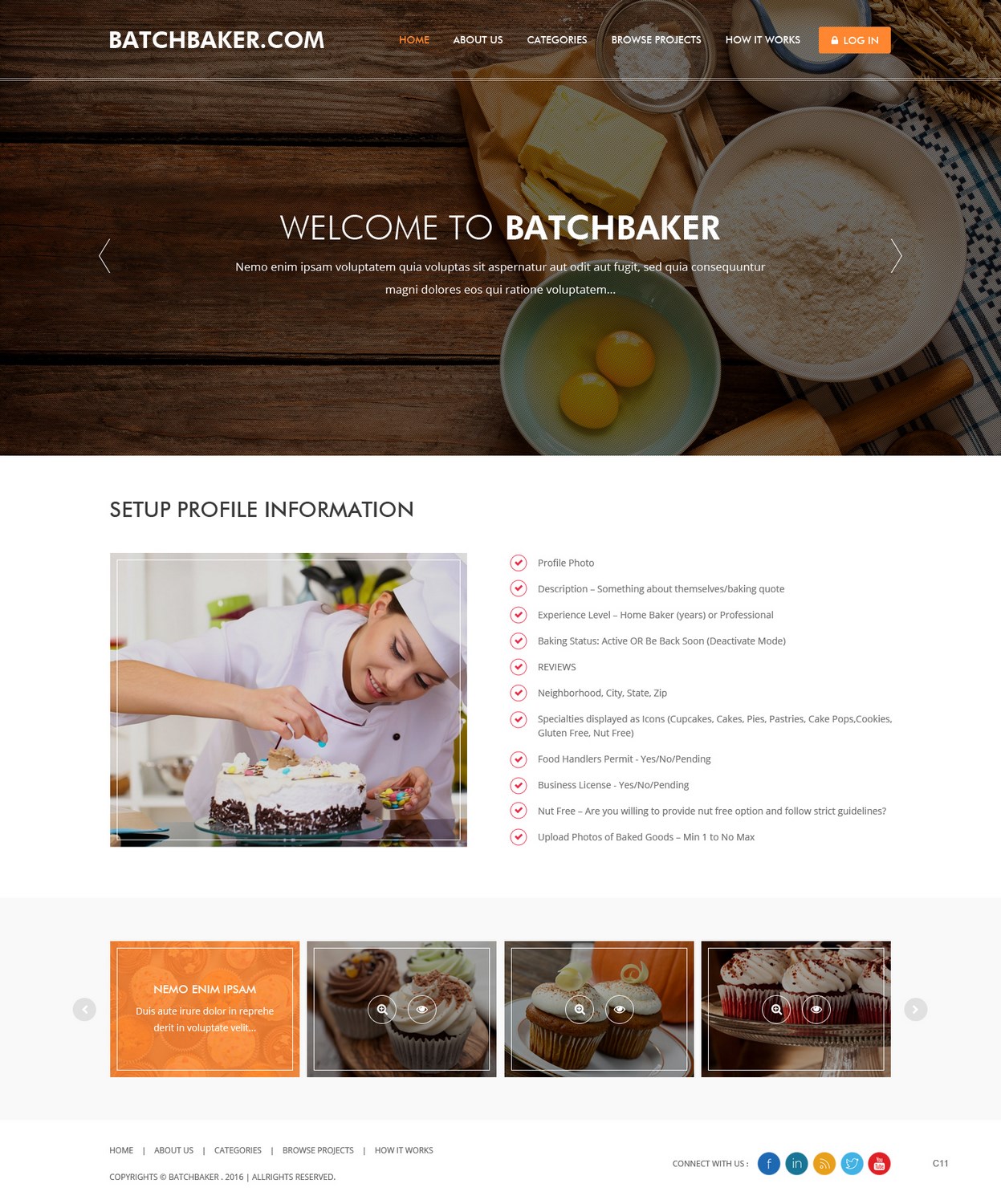 Web Design by pb for BatchBaker.com | Design #13799925