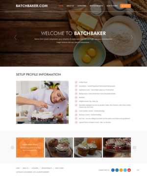 Web Design by pb for BatchBaker.com | Design: #13799925