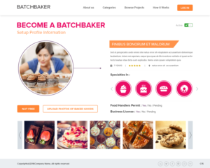 Web Design by pb for BatchBaker.com | Design: #13799928
