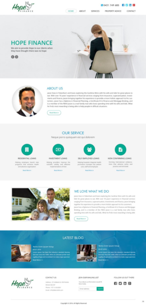 Web Design by pb for Hope Finance | Design: #12894263