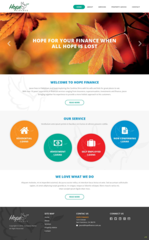 Web Design by pb for Hope Finance | Design: #12895165