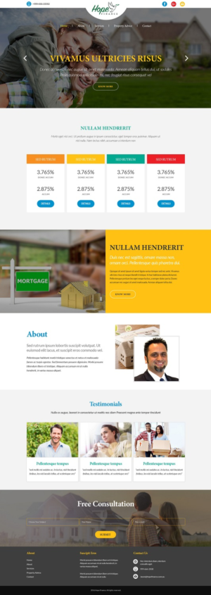 Web Design by Pram Shaw for Hope Finance | Design #12925137