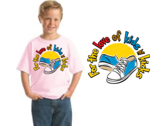 For the love of kids n kicks | Diseño de Camiseta por blue eye