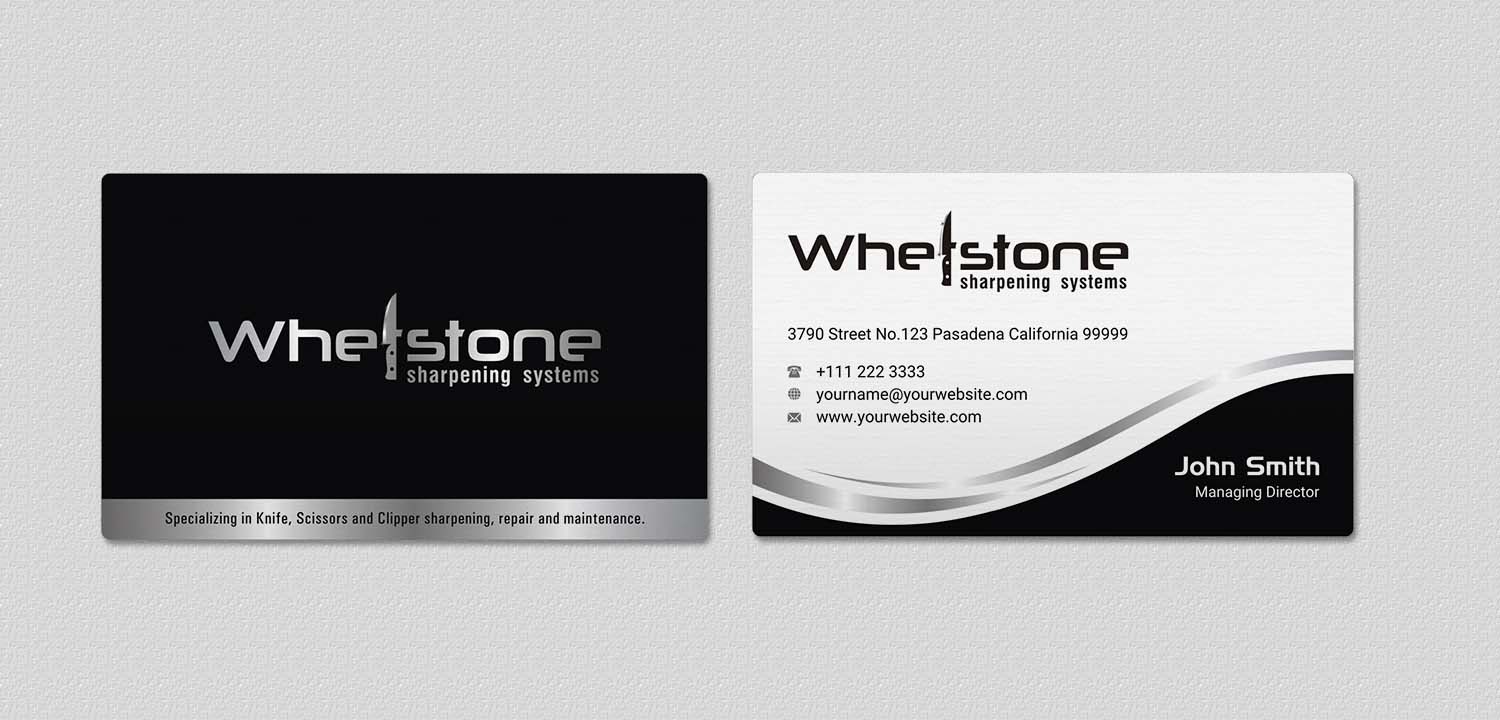 Business Card Design by INDIAN_Ashok for Whetstone | Design #12909058