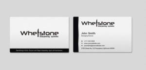 Business Card Design by INDIAN_Ashok for Whetstone | Design: #12909060