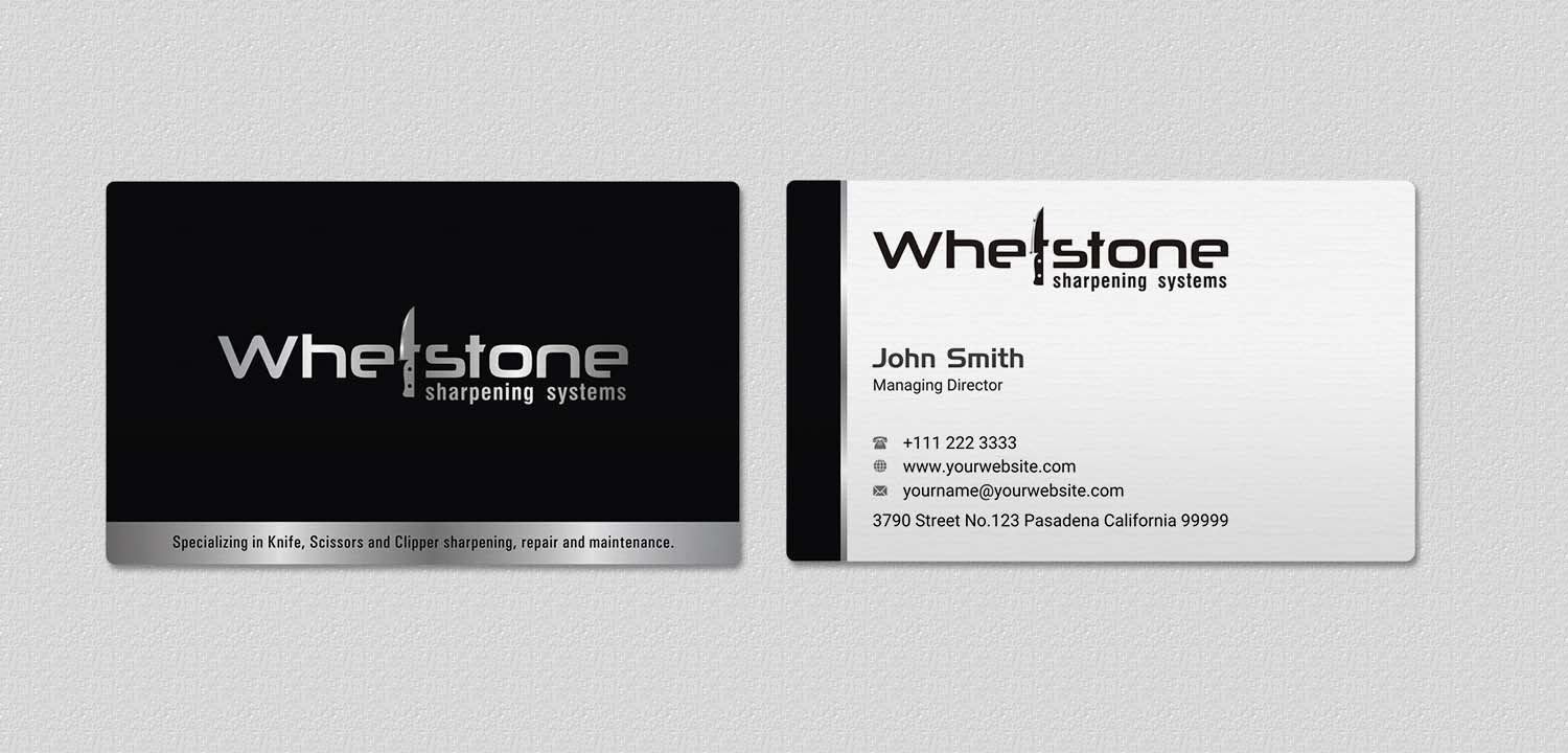 Business Card Design by INDIAN_Ashok for Whetstone | Design #12909064