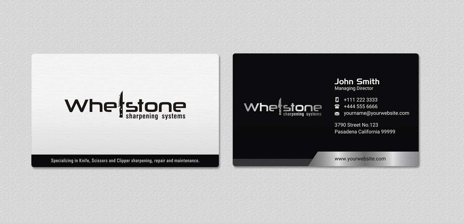 Business Card Design by INDIAN_Ashok for Whetstone | Design #12909068