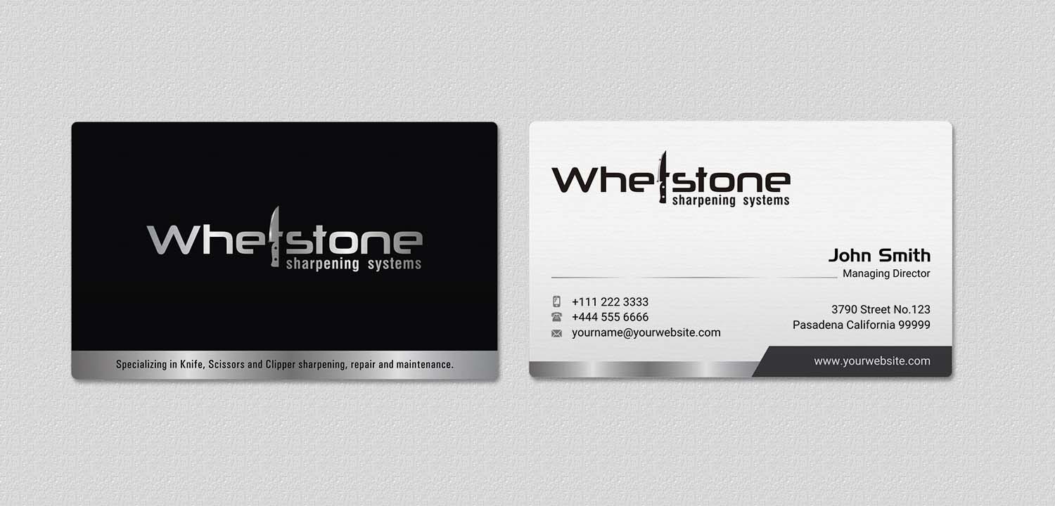 Business Card Design by INDIAN_Ashok for Whetstone | Design #12909071