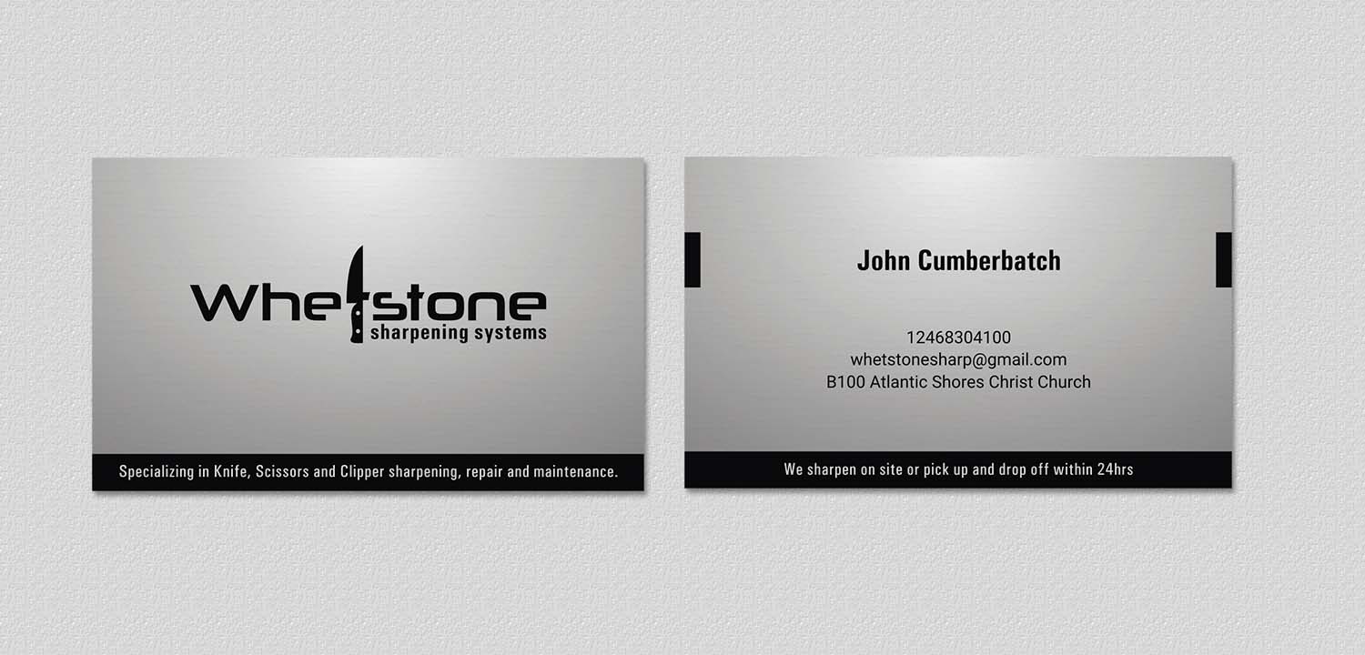 Design de Carte de Visite par INDIAN_Ashok pour Whetstone | Design #12952548