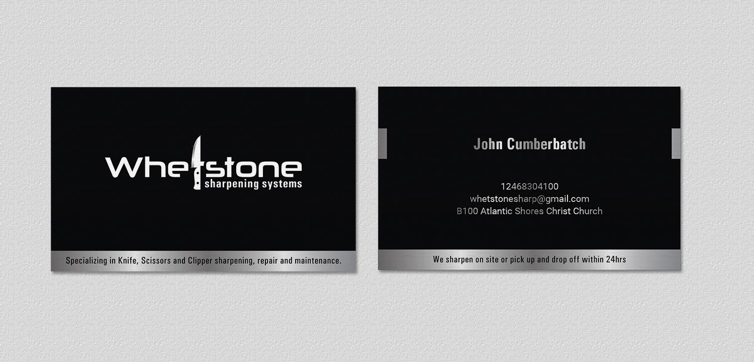 Design de Carte de Visite par INDIAN_Ashok pour Whetstone | Design #12955752