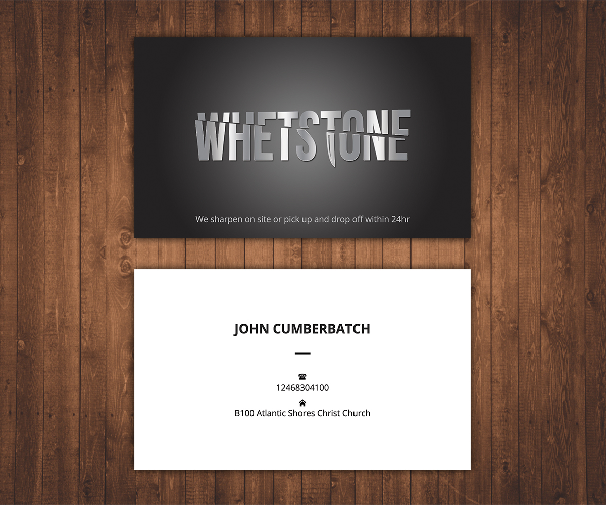 Business Card Design by Stylez Designz for Whetstone | Design #12929774