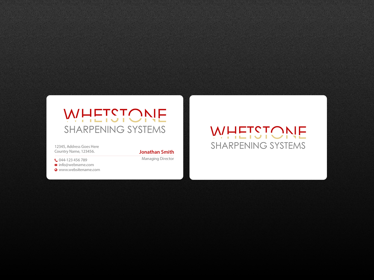 Design de Carte de Visite par Creations Box 2015 pour Whetstone | Design #12928349