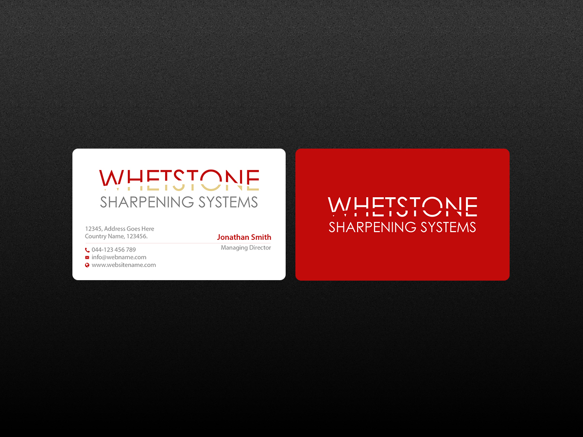 Business Card Design by Creations Box 2015 for Whetstone | Design #12928350